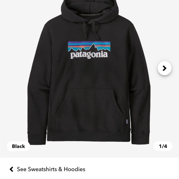 Patagonia Men's P-6 Logo Uprisal Hoody Black Medium - Picture 6 of 6